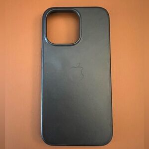 iPhone 13 Pro Apple MagSafe leather phone case black